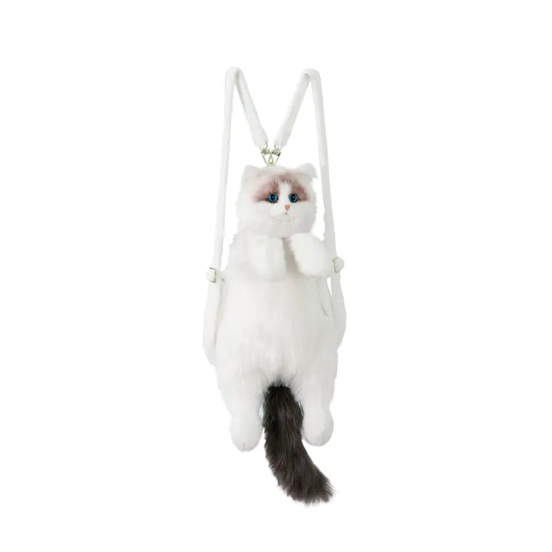 Authentic Ragdoll Cat Plush Backpack