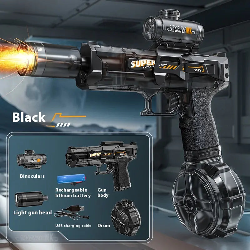 Electric LED Water Gun With Recoil and Lights