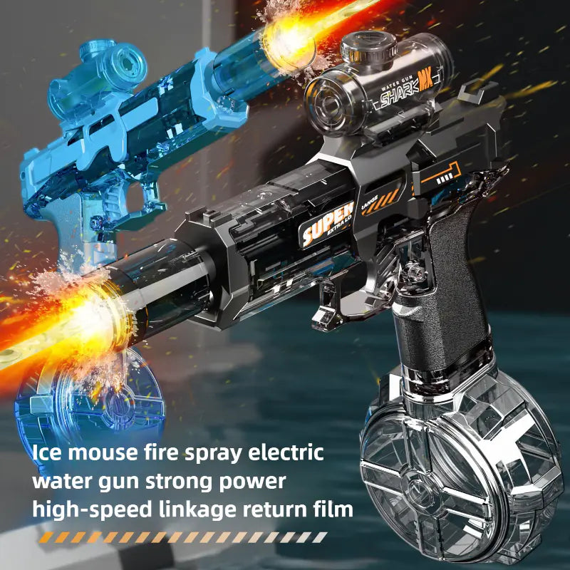Electric LED Water Gun With Recoil and Lights