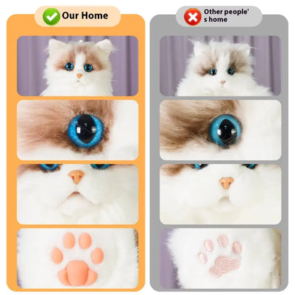Authentic Ragdoll Cat Plush Backpack