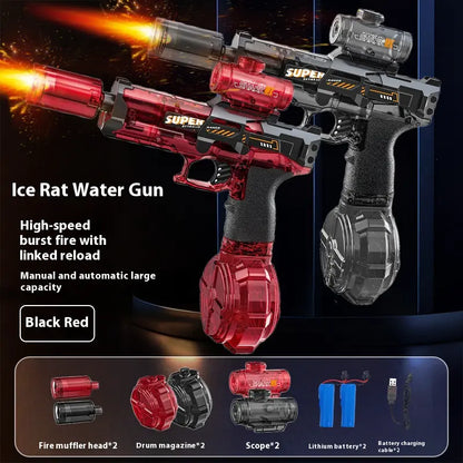 Electric LED Water Gun With Recoil and Lights