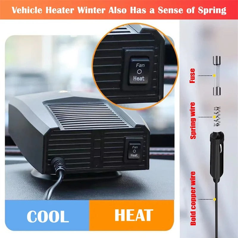 2-in-1 Multi-Function Portable Car Heater