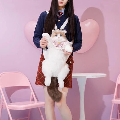 Authentic Ragdoll Cat Plush Backpack