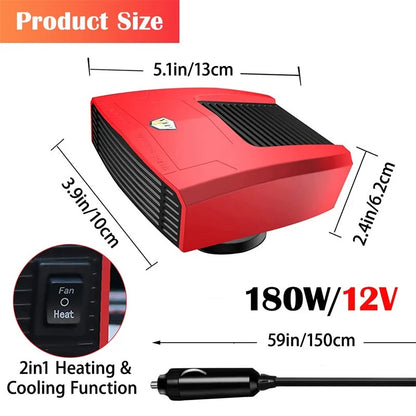 2-in-1 Multi-Function Portable Car Heater
